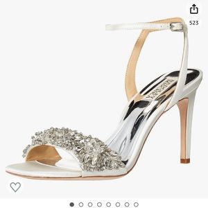 Badgley mischka rider heels white